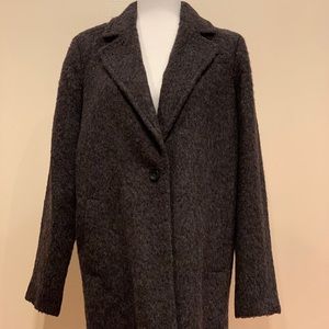 Madewell brushed weave cocoon coat